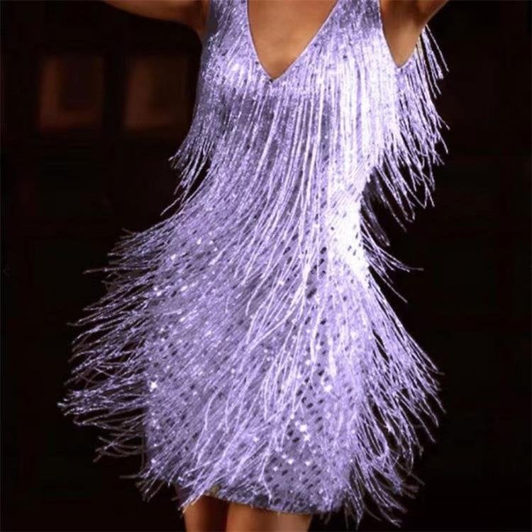 Variant image for Kvinders Slip-Kjole Sort V-Ausschnitt Letvægts Økologisk Stof-9