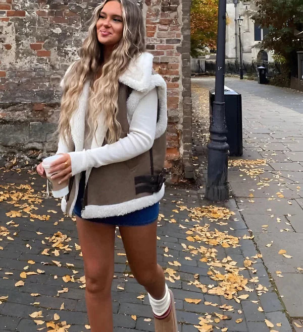 Kvinders Efterårsvest Chic Uldmix 2