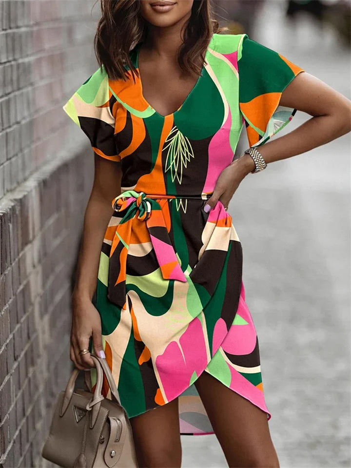 Kvinders Sommerkjole Elegant Let Bomuld-5