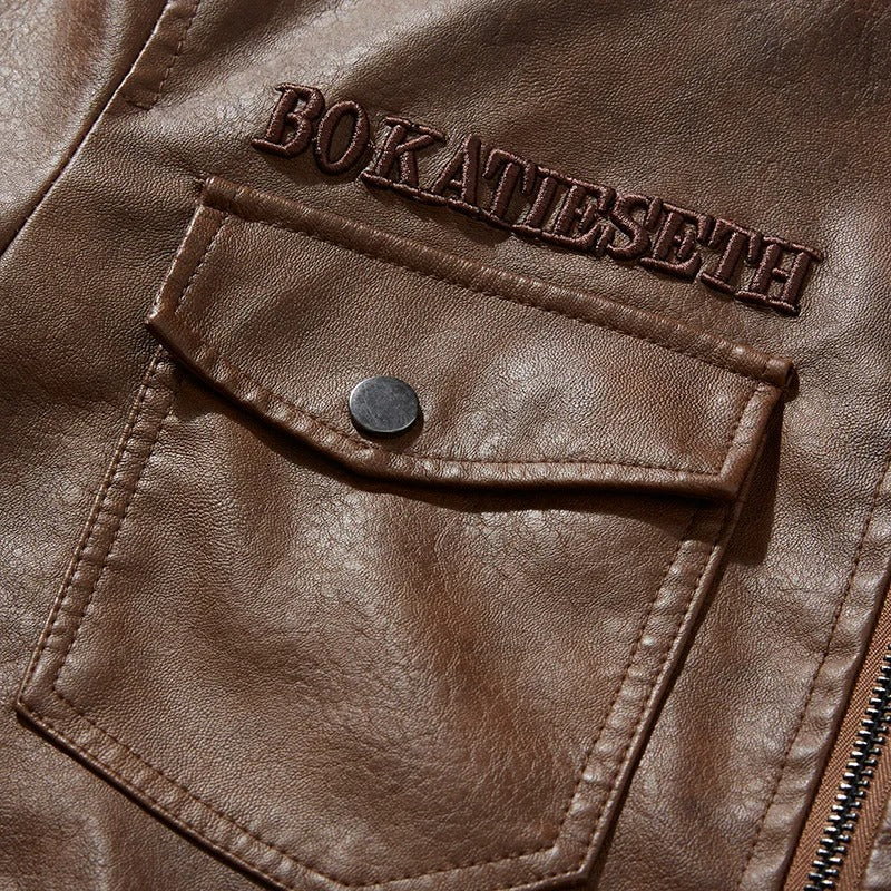 Casual varm bikerjakke til mænd