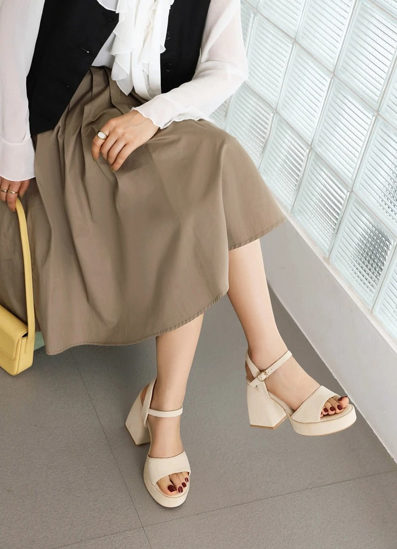 Gladiatorsandaler med høje hæle til kvinder