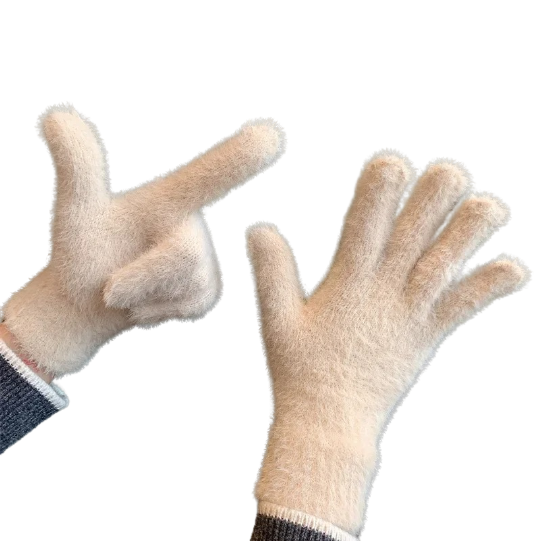 Vinter Mink Fløjlshandsker