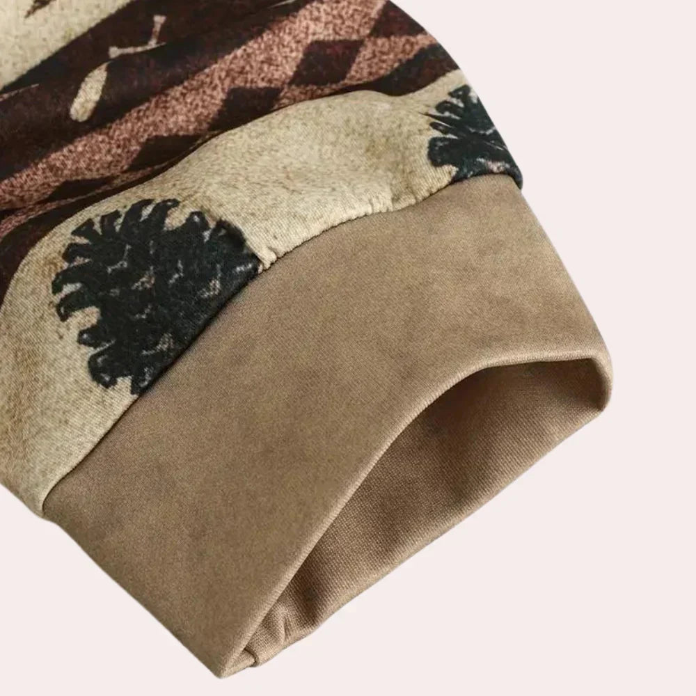 Hoodies Mænd Casual Blød 100% Bomuld Hættetrøje-4