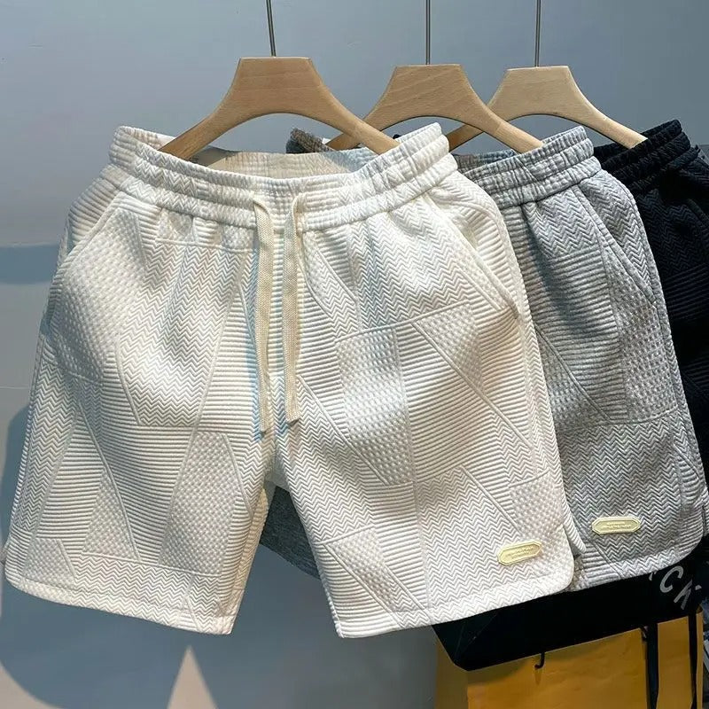 Sportsshorts med bølgemønster til mænd