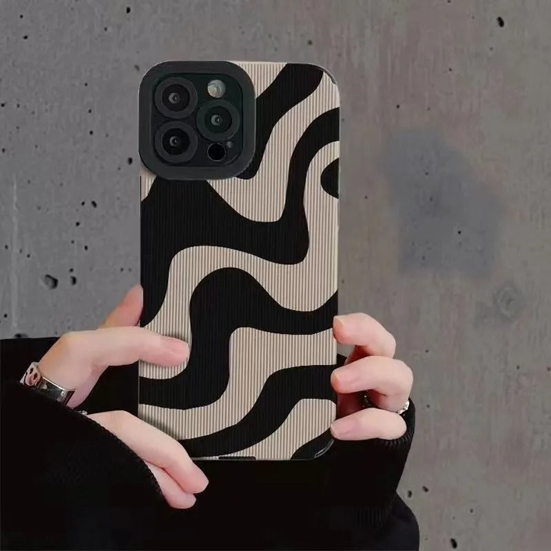 Zebra mønster telefon cover til iPhone