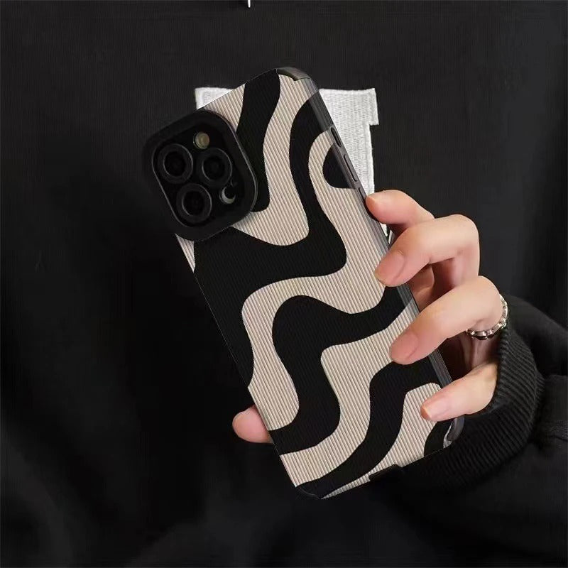 Zebra mønster telefon cover til iPhone