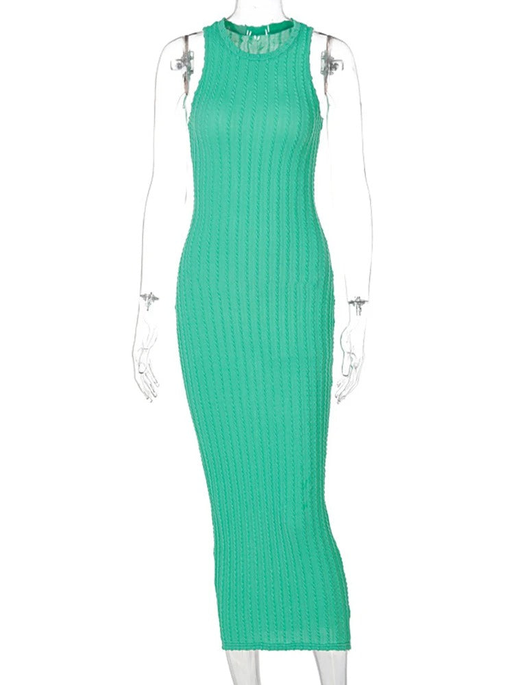 Hæklet bodycon uden ærmer til kvinder