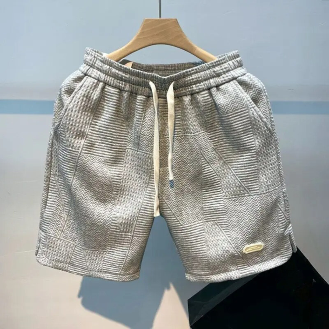 Sportsshorts med bølgemønster til mænd