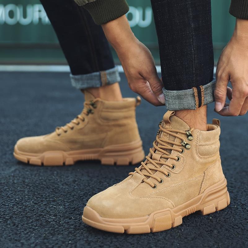 Herre Støvler Læder Komfortabelt Design Tidløst Stilfuldt-3