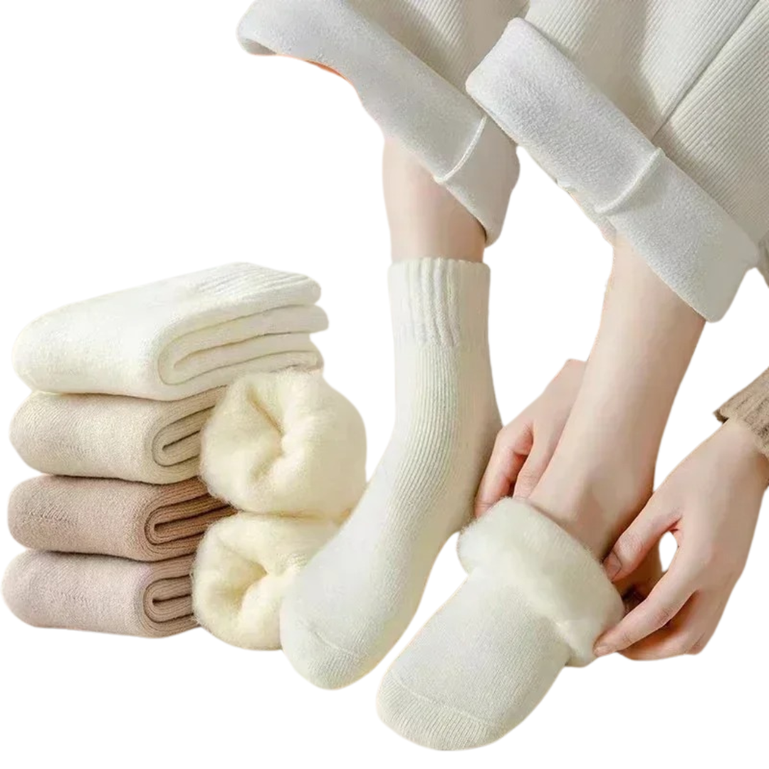 Vintervarme uldsokker (3 par)