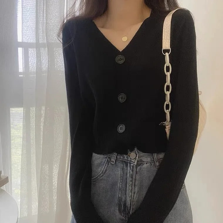 Kabelstrikket cardigan til kvinder