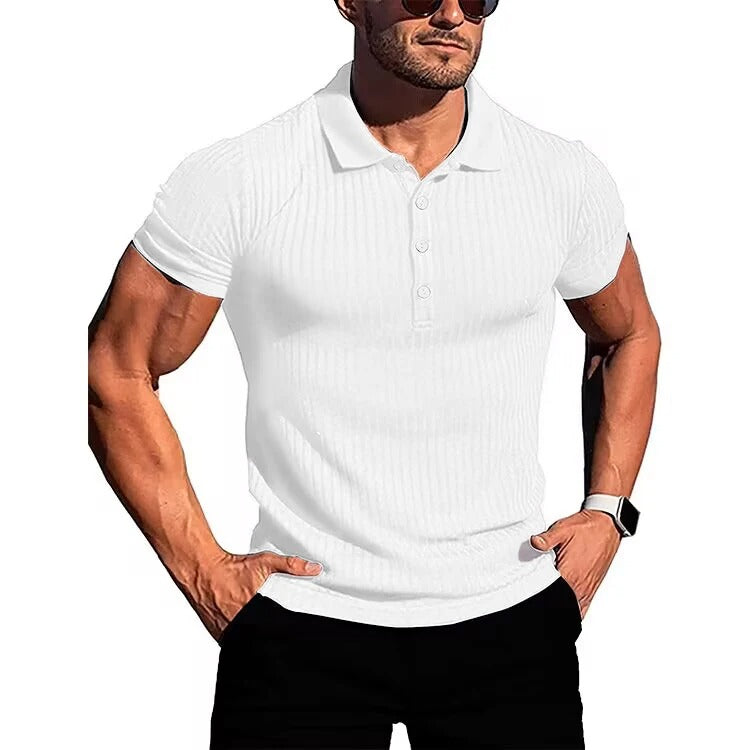 Slim Knit poloshirt til mænd