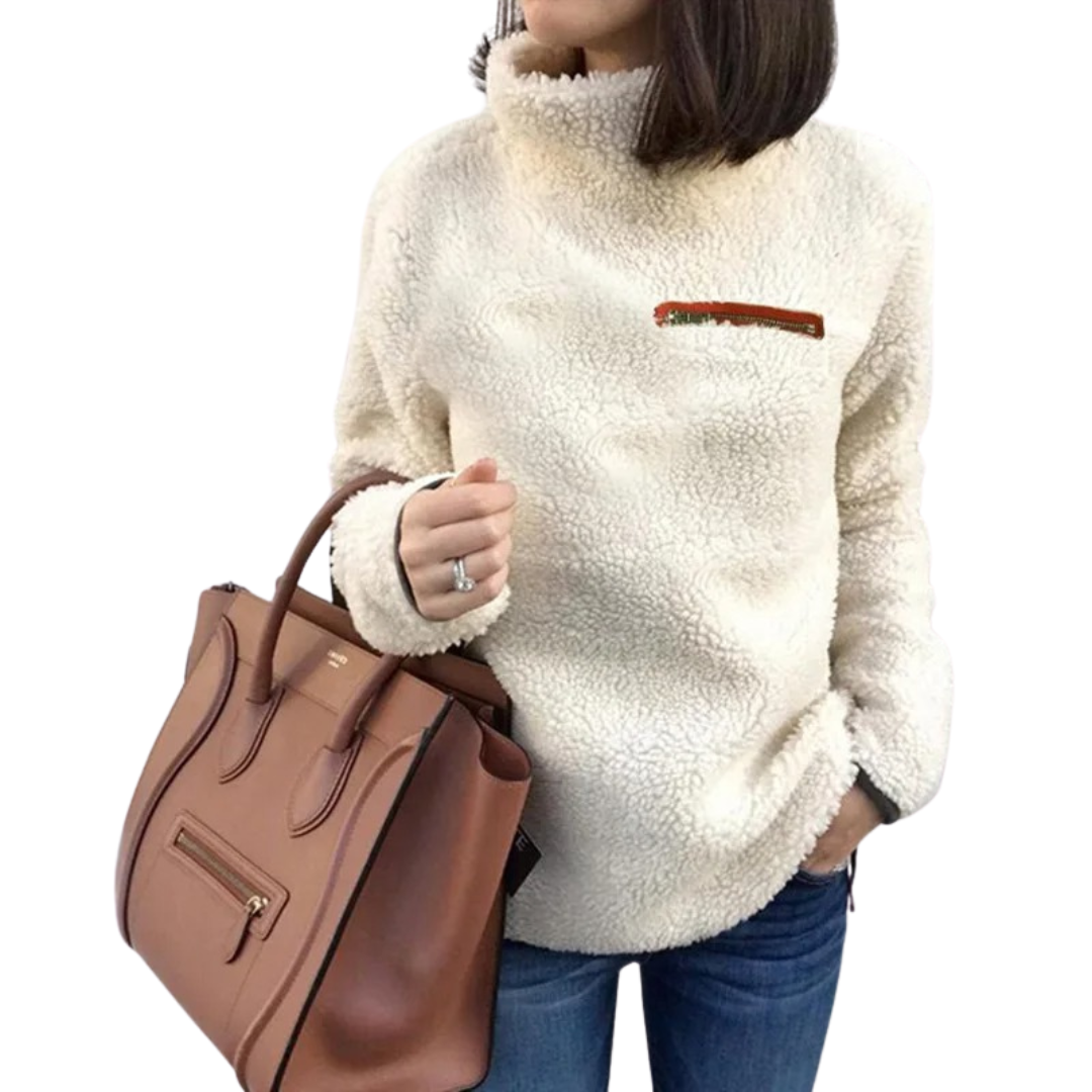 Superblød rullekrave-pullover