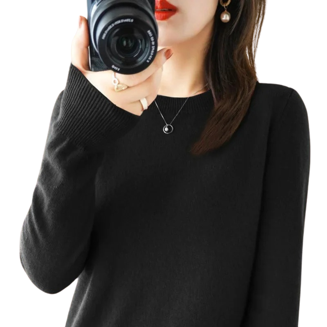 Casual strikket pullover til kvinder