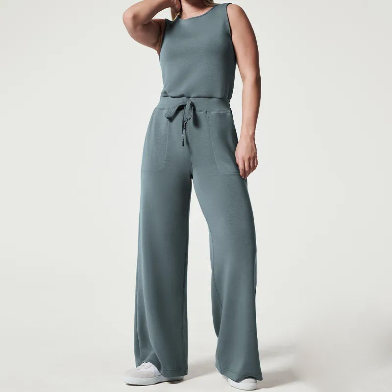 Variant image for Kvinders Jumpsuit Løs Fit Polyester Med Justerbar Talje-9