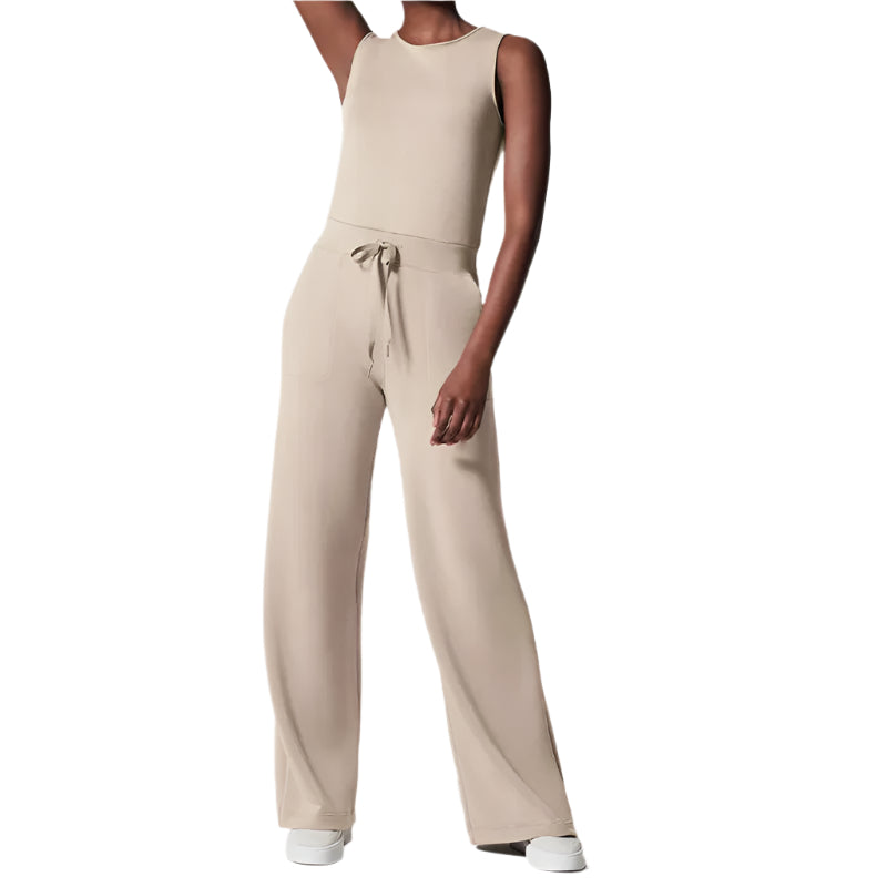 Kvinders Jumpsuit Løs Fit Polyester Med Justerbar Talje-1