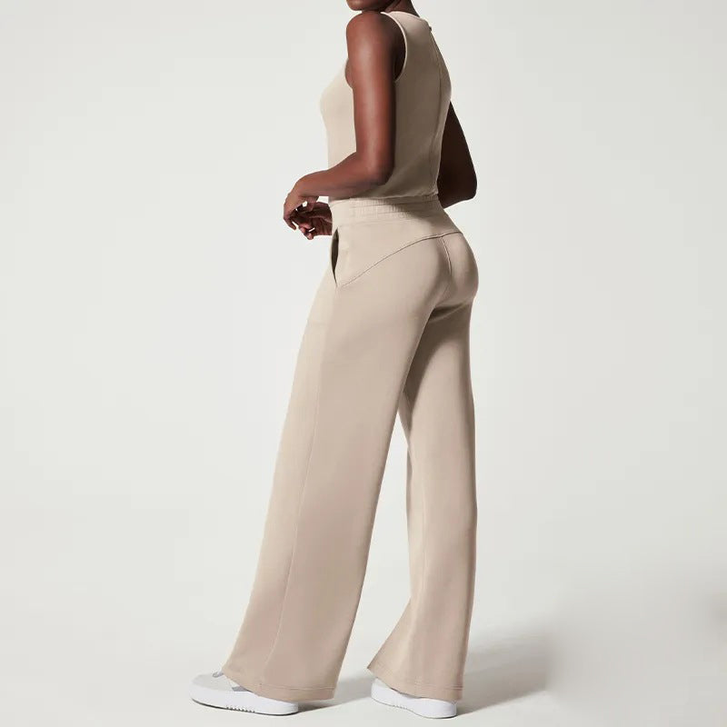 Kvinders Jumpsuit Løs Fit Polyester Med Justerbar Talje-3