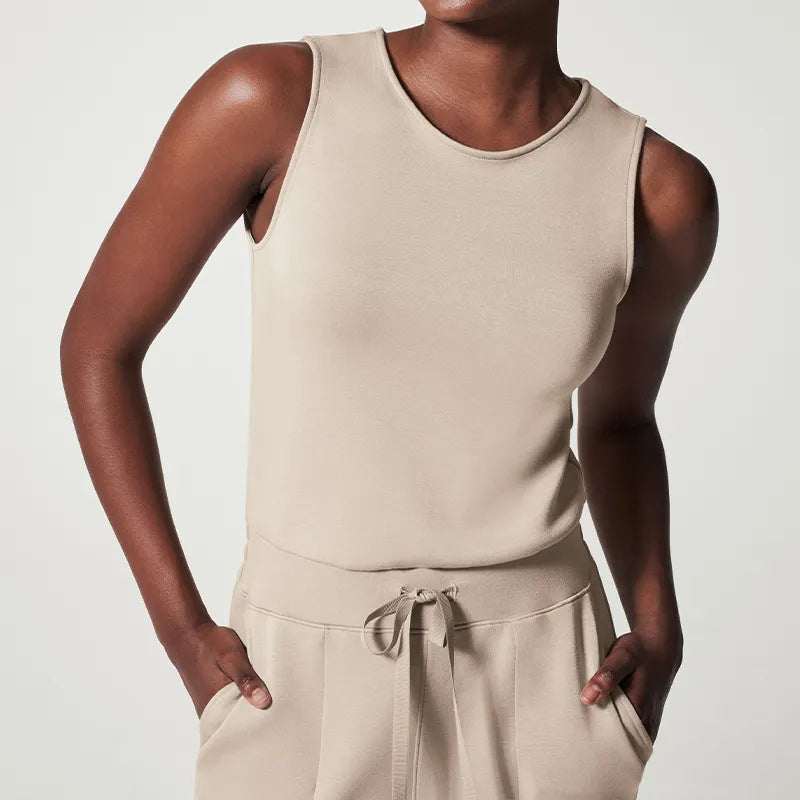 Kvinders Jumpsuit Løs Fit Polyester Med Justerbar Talje-2
