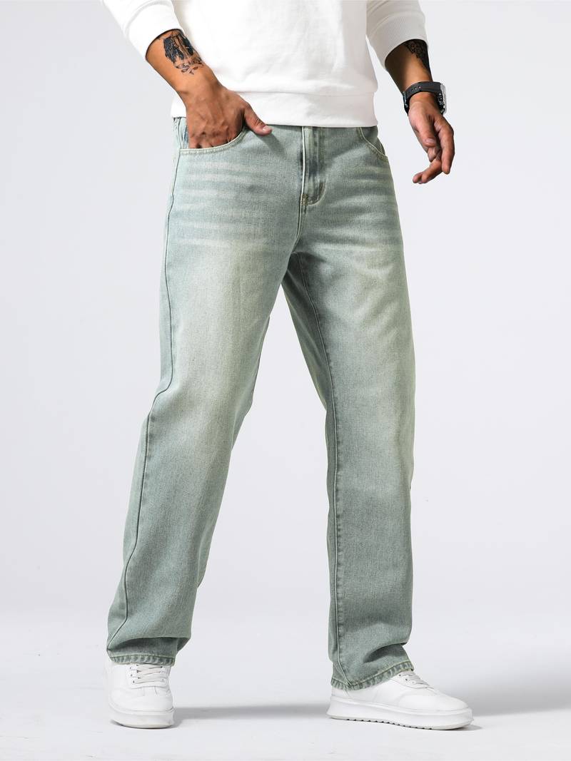 Variant image for Mænds Jeans Afslappet Design Lige Ben Denim-41