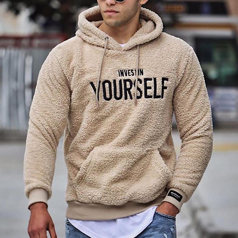 Hoodies Mænd Casual Blødt 100% Bomuld-2