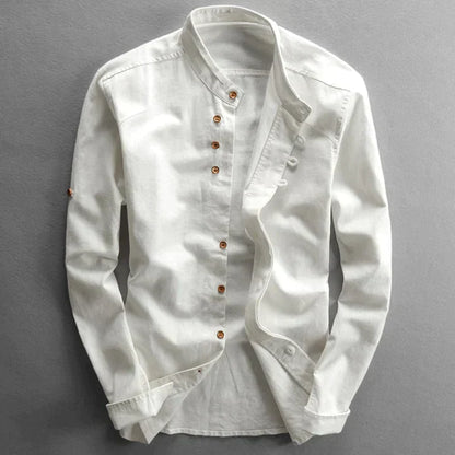 Herre Bluse Japansk Stil Let 100% Bomuld-2