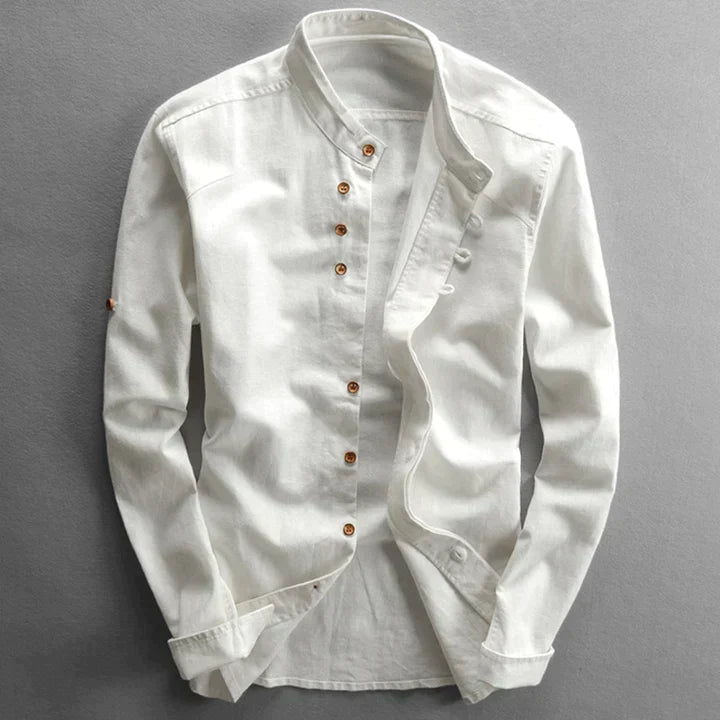 Herre Bluse Japansk Stil Let 100% Bomuld-2
