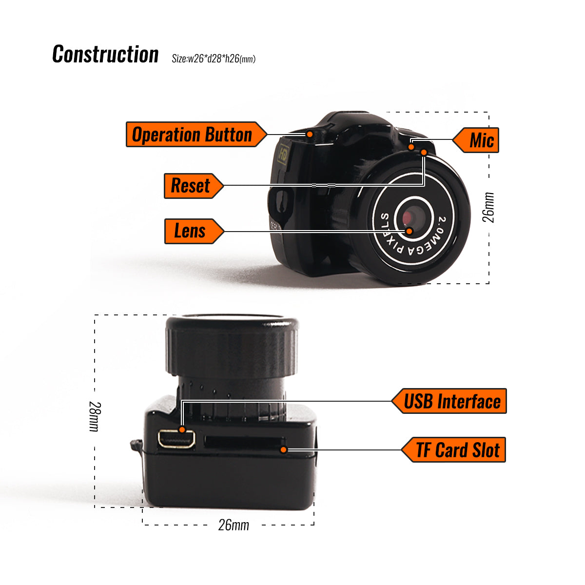 Børns Digitalkamera 1080HD MiniCam Grøn Silikone Stødabsorberende-3