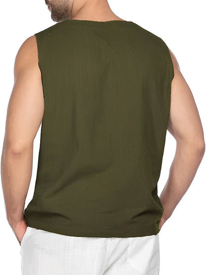 Herre  Tanktop Åndbar Komfortabel Normal Pasform
