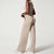 Kvinder Jumpsuit Sort Elegant Letvægtsstof-1