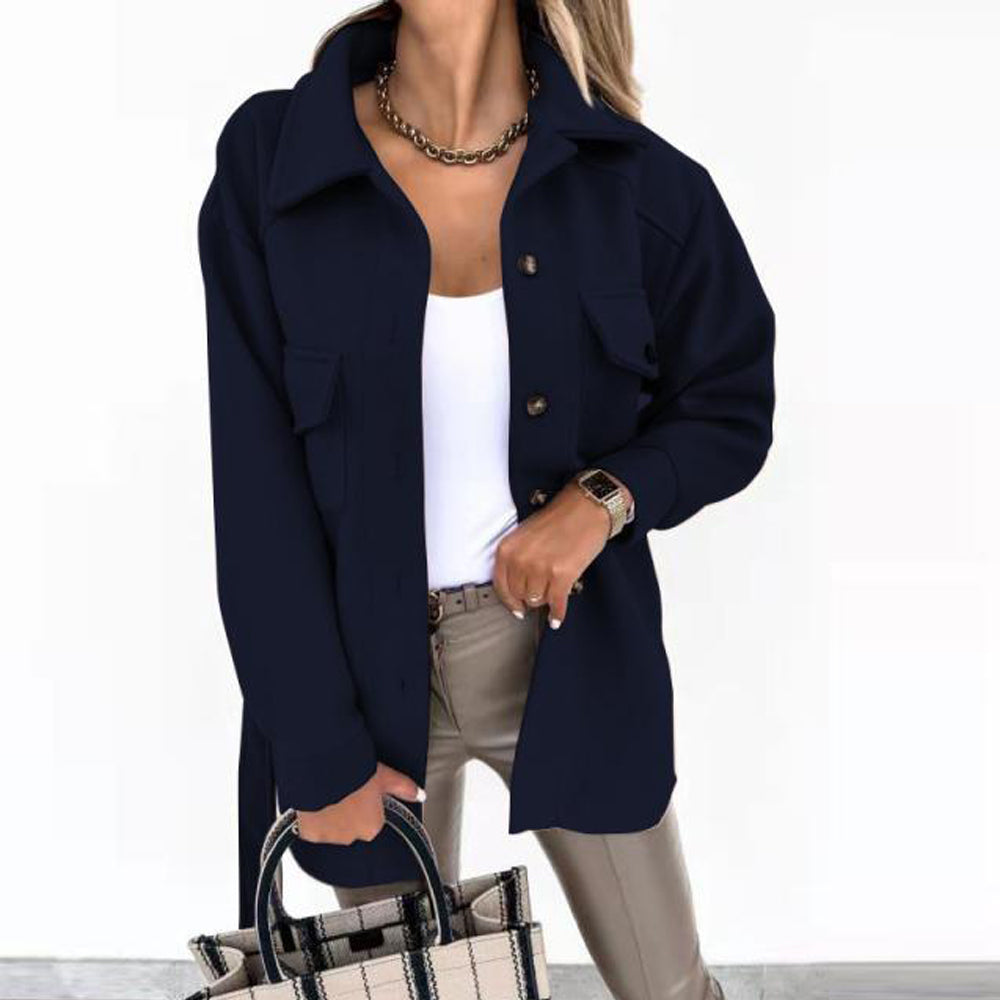Let Sommerjakke Dame Trendy Design Åndbart Stof-2