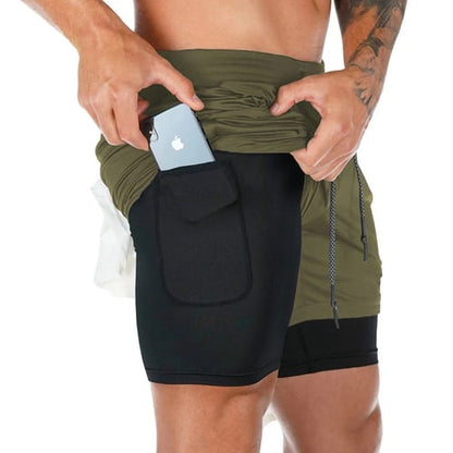 Herre Sportshorts 2-i-1 med Fugtdræningsteknologi 3