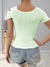 Dame Asymmetrisk Bluse Blødt Stof Moderne Design-4