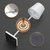 Kabelløs Bordlampe Hvid Elegant Aluminium LED-5