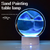 Bordlampe Hvid 3D Sandanimation Glas Kunstnerisk Design-2