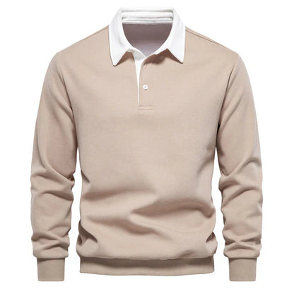 Variant image for Herre Polo Shirt Langærmet Klassisk Krave 100% Bomuld-29