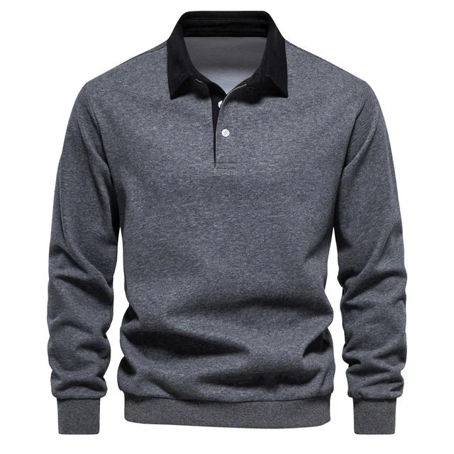 Variant image for Herre Polo Shirt Langærmet Klassisk Krave 100% Bomuld-15