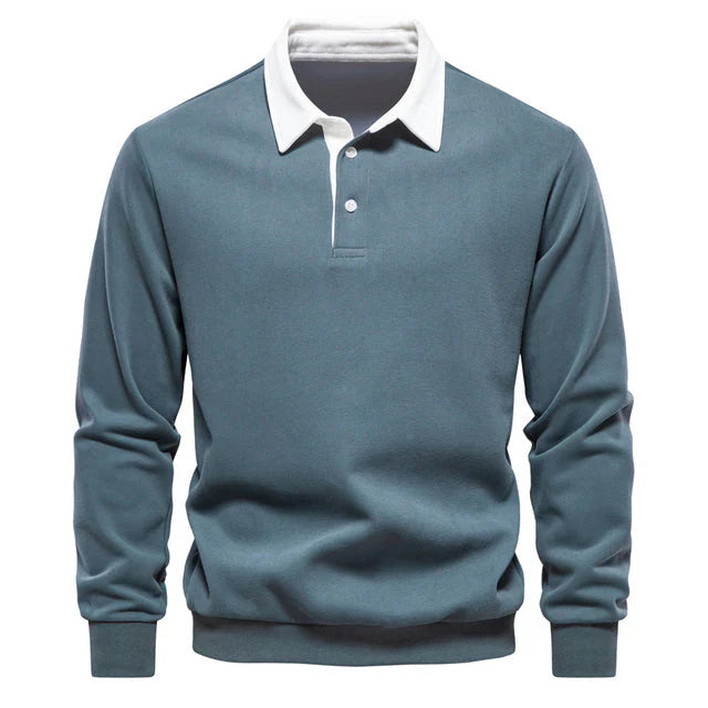 Variant image for Herre Polo Shirt Langærmet Klassisk Krave 100% Bomuld-22