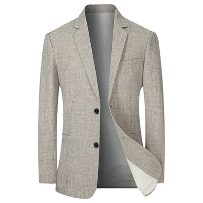 Herre Blazer Slank Polyester Vintage Stil 3