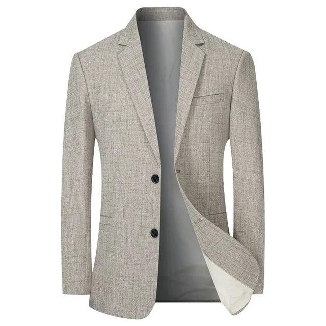 Herre Blazer Slank Polyester Vintage Stil 3