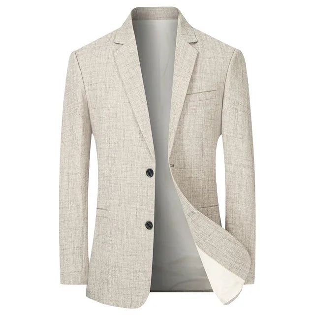 Herre Blazer Slank Polyester Vintage Stil 2