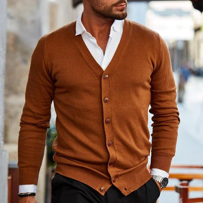 Cardigan Til Herre Moderne Design Blød Materiale