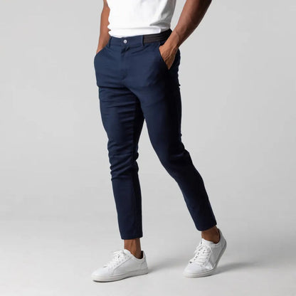 Herre Bukser Slank Chino 100% Bomuld-5