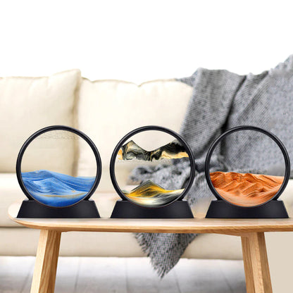 3D Sandlandskab Timeglas