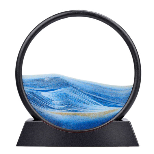 3D Sandlandskab Timeglas