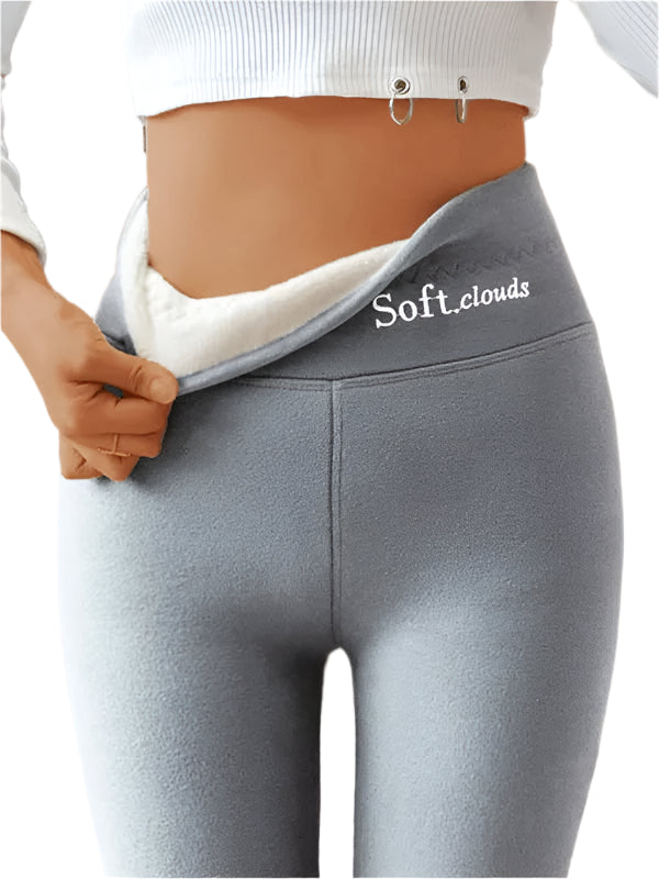 Kvinders Leggings Fleece Foring Tætsiddende Komfortabel