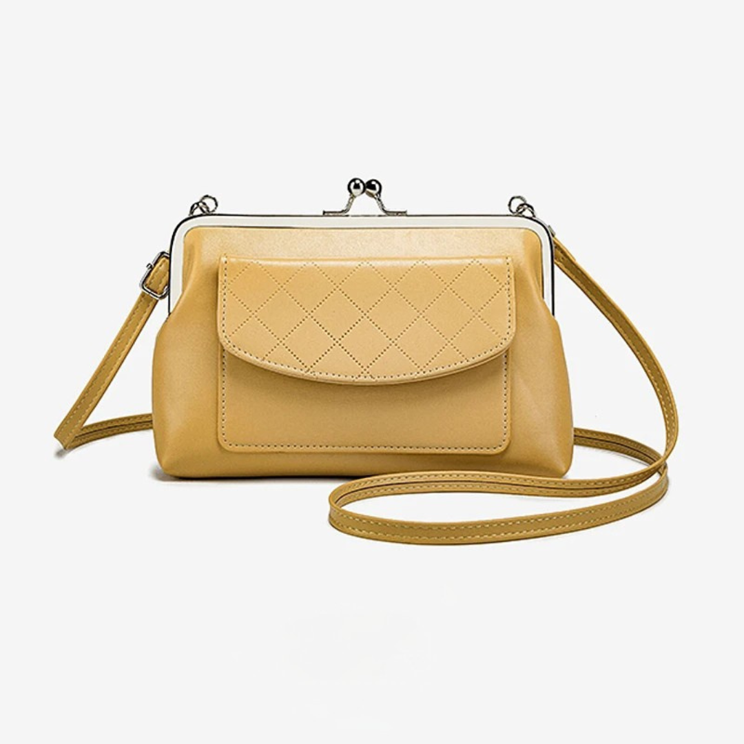 Dame Crossbody Taske Læbeformet Design Kunstlæder Kompakt 2