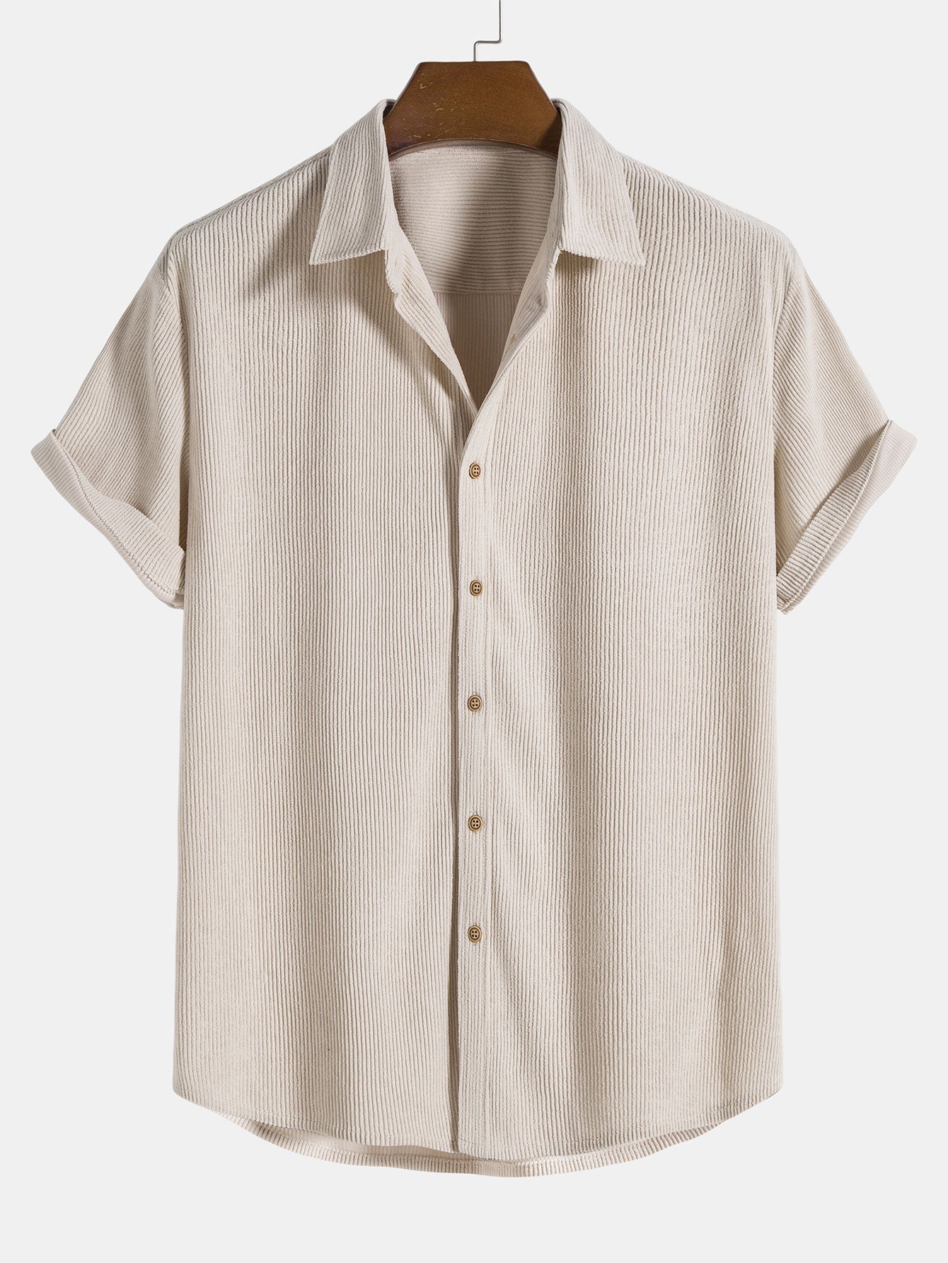 Herre Corduroy Sæt Trendy Design Blødt Materiale