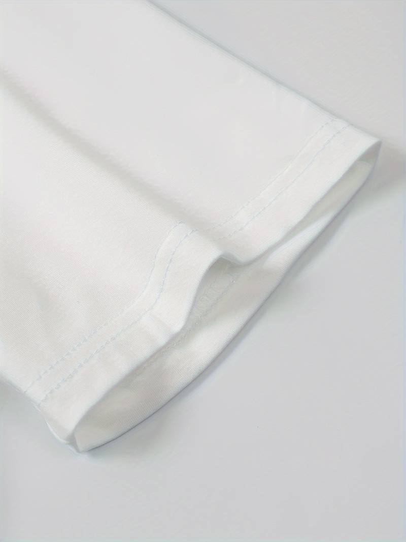 Herre T Shirt Høj Krave 100% Bomuld Elegant Design-5