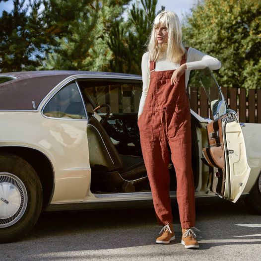 Damernes Sommer Jumpsuit ærmeløs i Let Bomuld 3