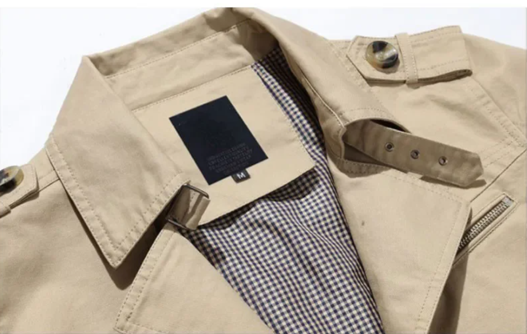 Windbreaker Trench Coat til mænd